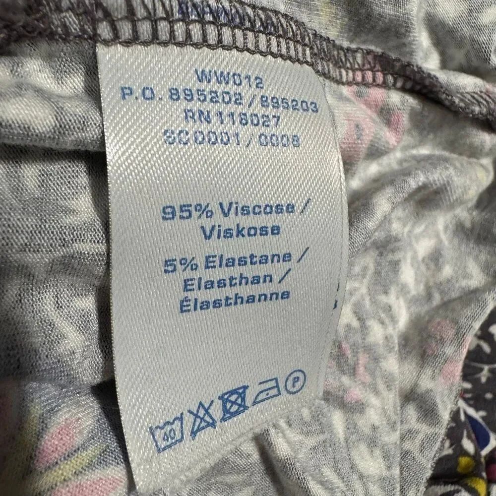 Boden Geometric Print Jersey Wrap Dress 10 Long - Picture 5 of 5